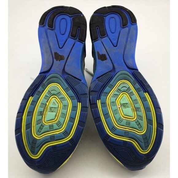 Nike LunarGlide 6 Magnet Gray/Photo Blue/Black/Volt 654433-005 Men's Size 12 - Picture 9 of 12